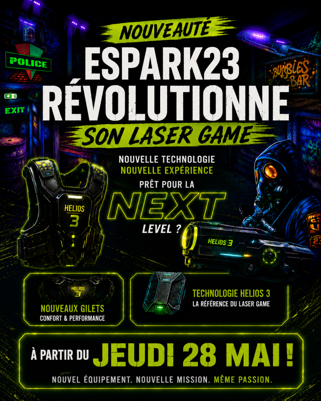 Promotion Espark23 révolutionne son laser game.